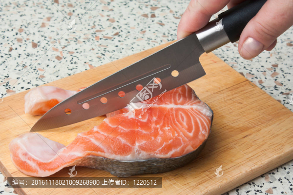 屠宰的鮭魚