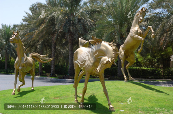 金色的馬