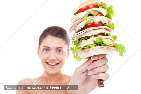 超級巨大的漢堡