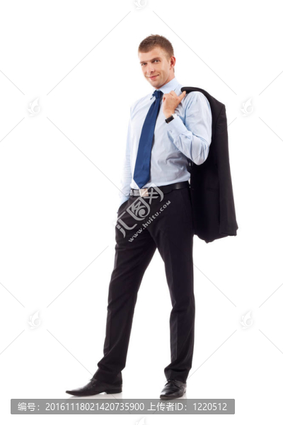 輕松的年輕商人
