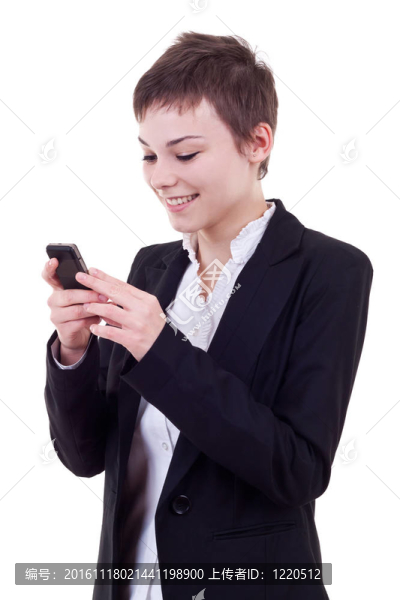 女商人發(fā)短信