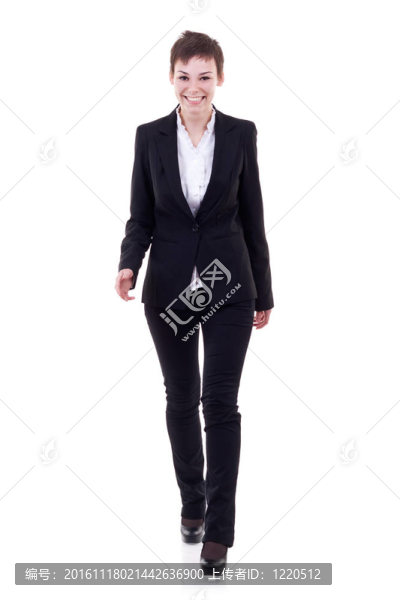 商業(yè)女人走著