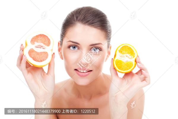 水果中的女人