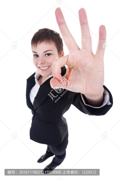 滿意的商業(yè)女性