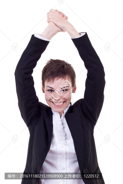 快樂的女商人