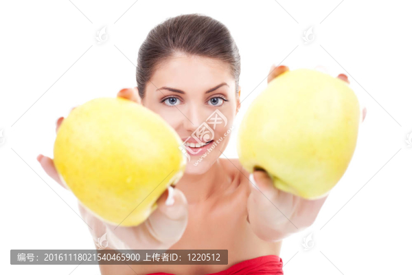 女人提供的蘋果