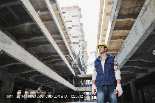 建筑工地上的工人