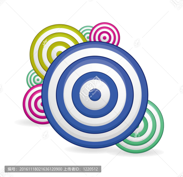 網(wǎng)絡(luò)裝飾與彩色漩渦符號