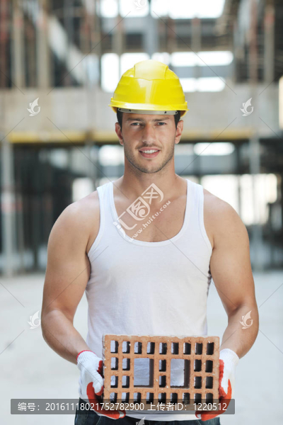 建筑工地上的工人