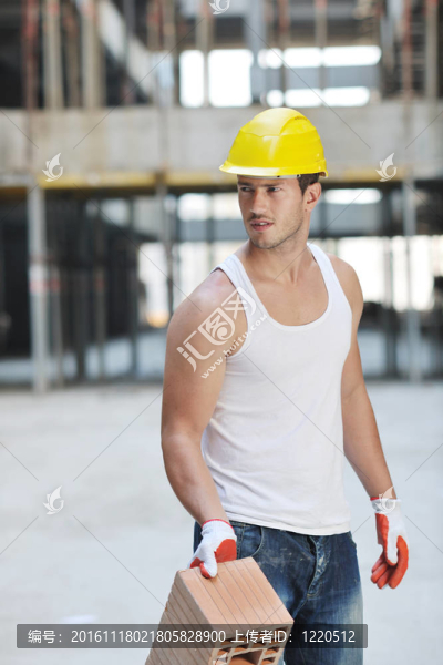 建筑工地上的工人