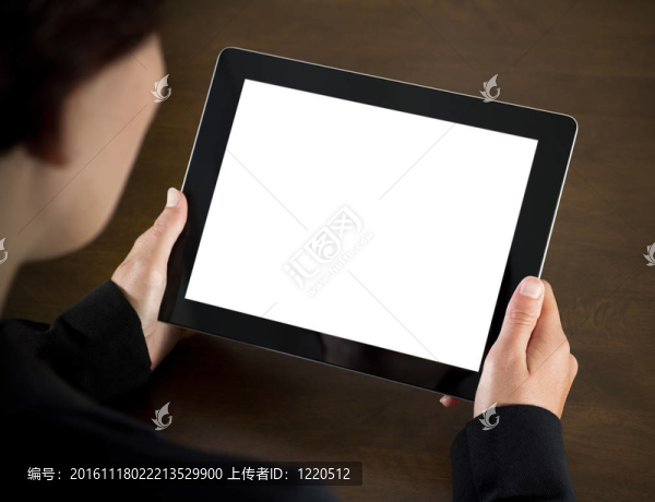 商業(yè)女性控股空白平板電腦