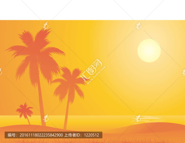 熱海灘旅行背景