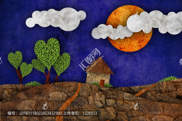 城郊景觀；插圖