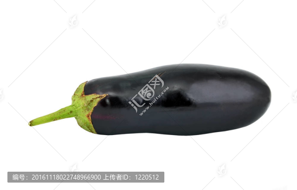 成熟茄子蔬菜；白色背景分離