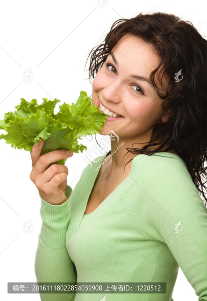 美麗的綠萵苣姑娘