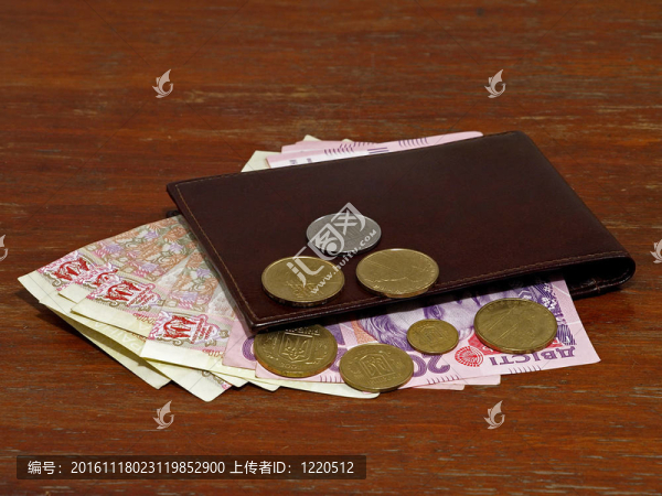 烏克蘭貨幣錢包。