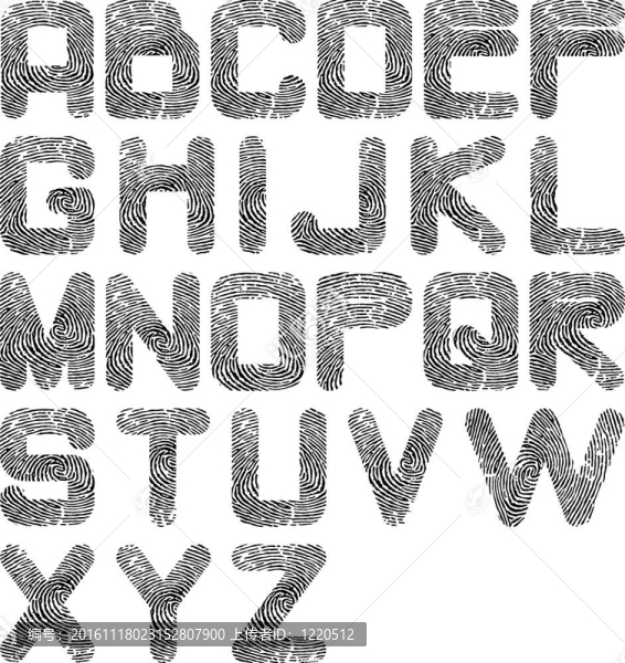 指紋的字母