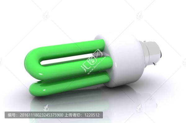 綠色的燈泡