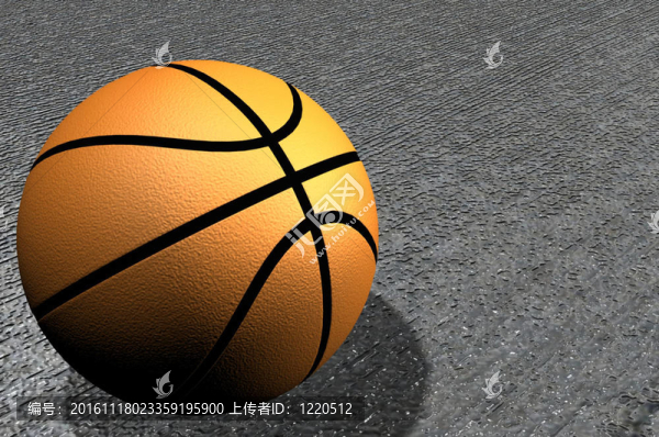 籃球場上