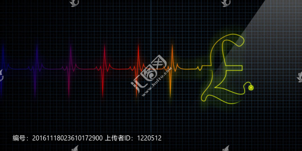 彩色的心跳監(jiān)視器