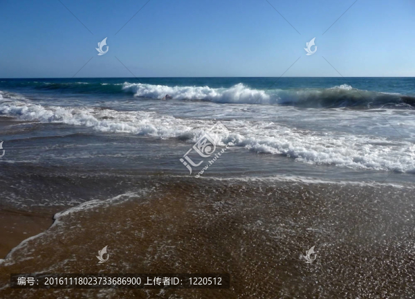 在海灘上