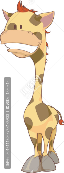 長頸鹿插畫圖