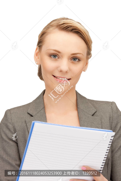 幸福的女人用大記事本