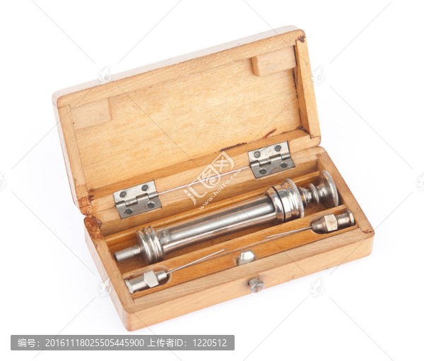 在一個情況下舊注射器