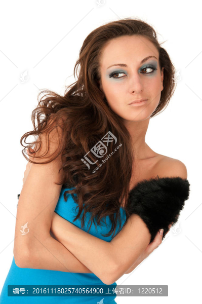 美麗的年輕女人看