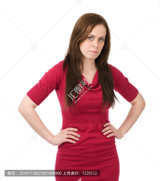 年輕的嚴肅的女人