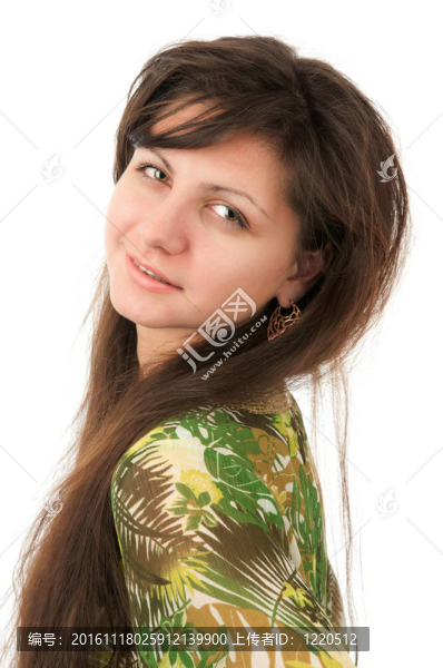 漂亮的年輕女人的肖像