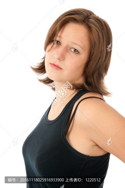 一個(gè)悲傷的女孩的肖像