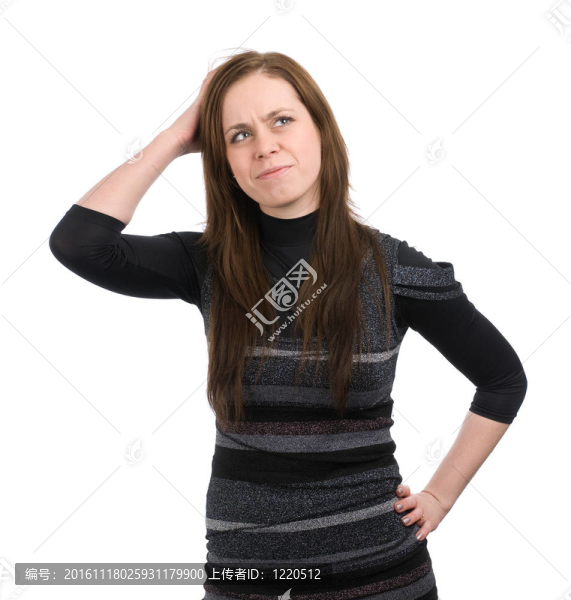 憂郁的年輕女子