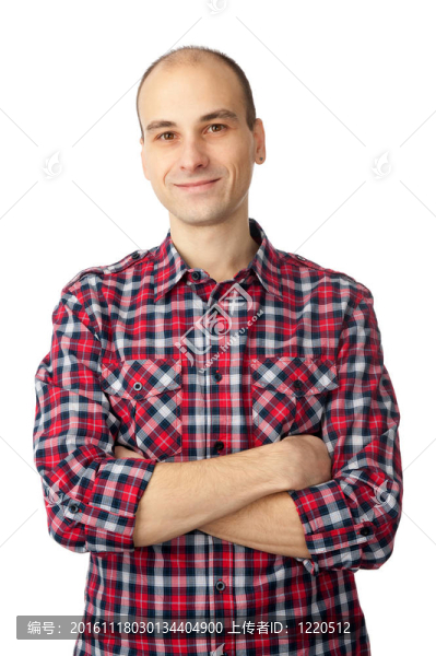英俊的男人微笑