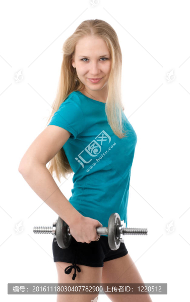 健身的女孩