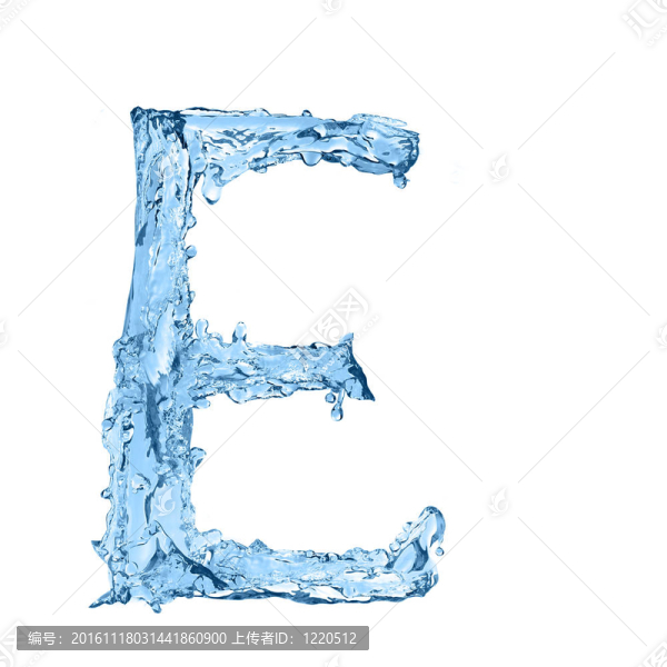 冷凍水制成的字母表