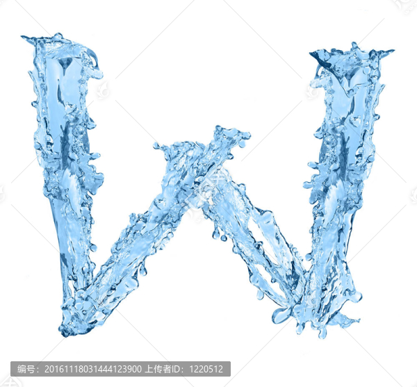 冷凍水制成的字母表