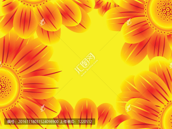 黃色花緣