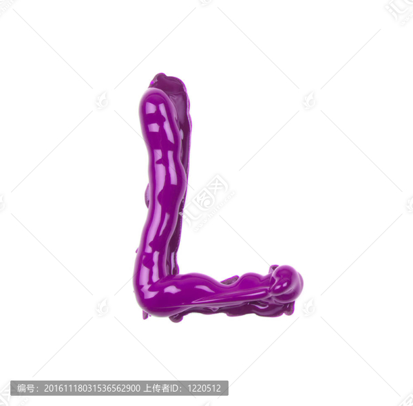 粉紅油字母L