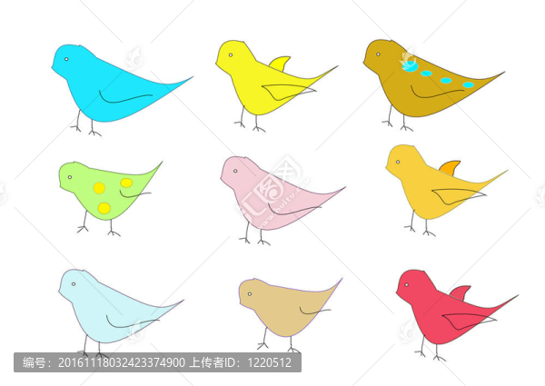五顏六色的鳥(niǎo)