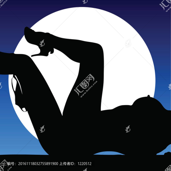 在月光下熱