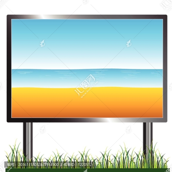 的海灘上的插圖
