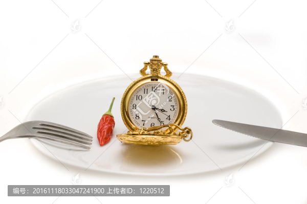 在盤子上的手表
