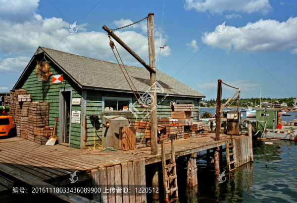 緬因州的釣魚小屋