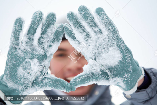 顯示的手掌