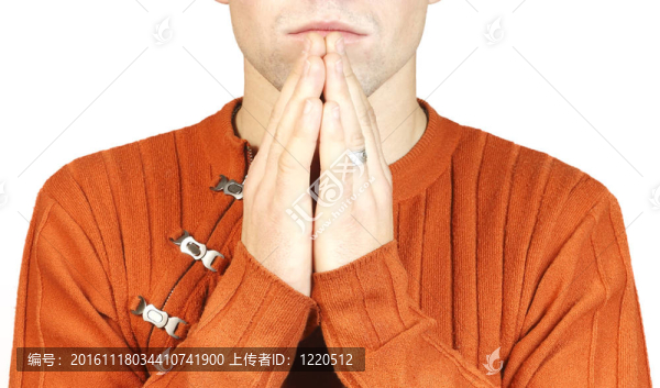 一個在祈禱中的男人的肖像