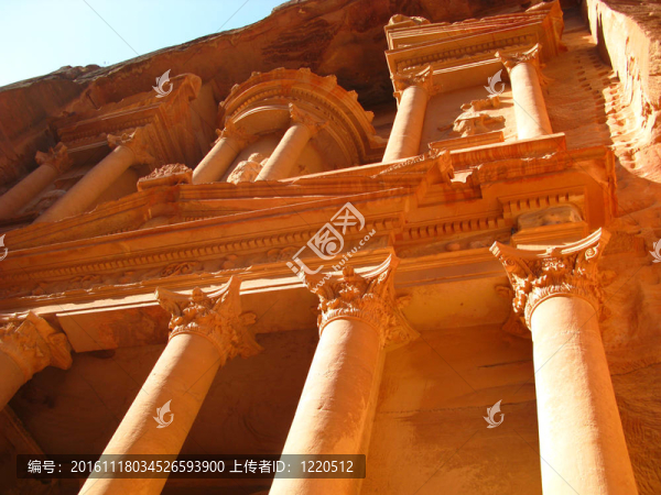 在佩特拉有名的寺廟
