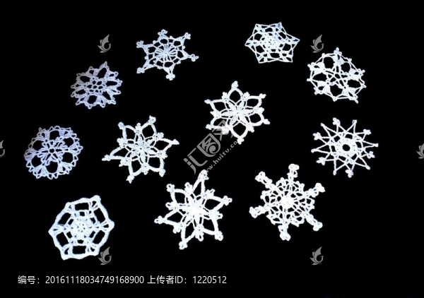 鉤針的雪花