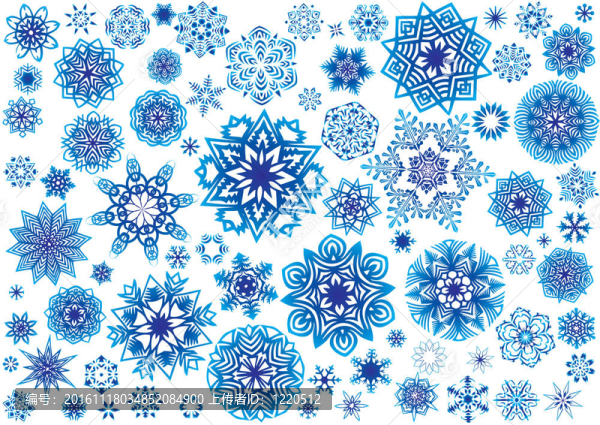 雪花。