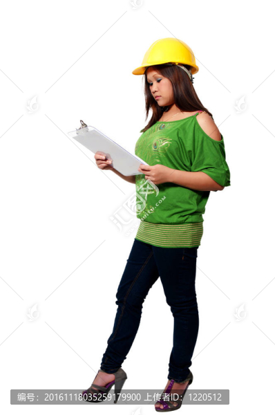 西班牙裔婦女建筑工人